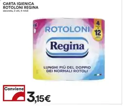 Coop Carta igienica rotoloni REGINA offerta