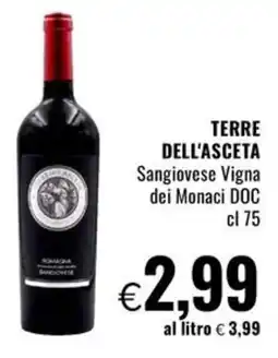 Famila Superstore TERRE DELL'ASCETA Sangiovese Vigna dei Monaci DOC offerta