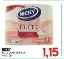 Gran Risparmio Nicky elite carta igienica offerta