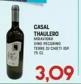 Casal thaulero miravigna vino pecorino terre di chieti 750 ml