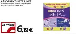 Coop Assorbenti seta LINES offerta