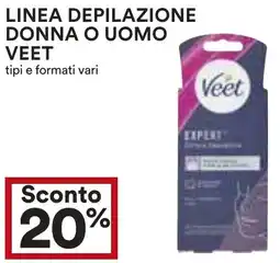 Coop Linea depilazione donna o uomo VEET offerta