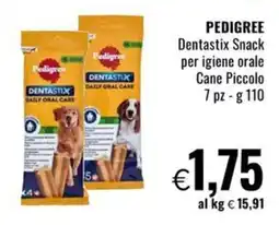 Famila Superstore PEDIGREE Dentastix Snack per igiene orale Cane Piccolo offerta
