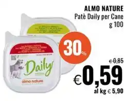Famila Superstore ALMO NATURE Patè Daily per Cane offerta