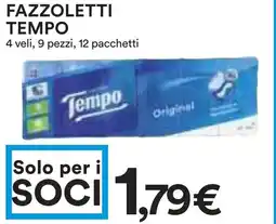 Coop Fazzoletti TEMPO offerta