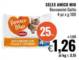 Famila Superstore SELEX AMICO MIO Bocconcini Gatto offerta