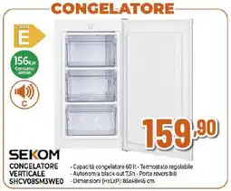 Ipercoop SEKOM CONGELATORE VERTICALE SHCV08SM3WE0 offerta