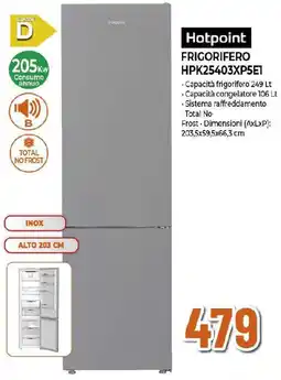 Ipercoop Hotpoint FRIGORIFERO HPK25403XP5E1 offerta