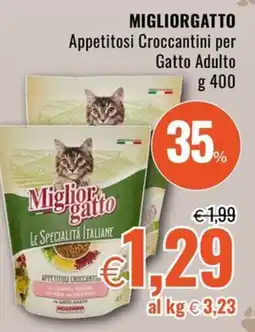 Famila Superstore MIGLIORGATTO Appetitosi Croccantini per Gatto Adulto offerta