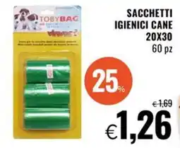 Famila Superstore Sacchetti igienici cane 20x30 60 pz offerta