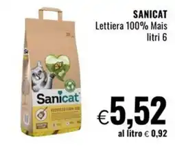 Famila Superstore SANICAT Lettiera 100% Mais offerta