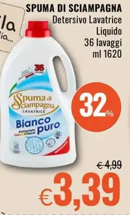 Famila Superstore SPUMA DI SCIAMPAGNA Detersivo Lavatrice Liquido 36 lavaggi offerta
