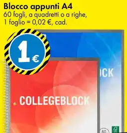 Tedi Blocco appunti A4 offerta
