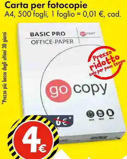Tedi go copy Carta per fotocopie offerta
