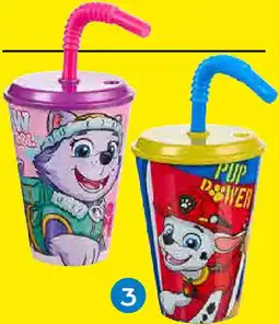 Tedi Bicchiere con cannuccia Paw Patrol, Pokemon o Minecraft offerta