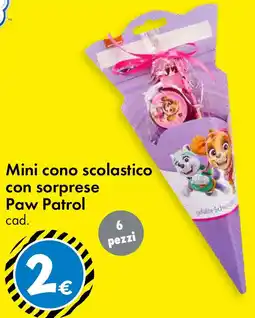Tedi Mini cono scolastico con sorprese Paw Patrol offerta