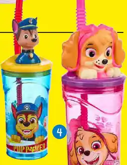 Tedi Bicchiere con cannuccia Paw Patrol, Pokemon o Minecraft offerta