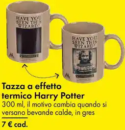 Tedi Tazza a effetto termico Harry Potter offerta