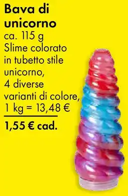 Tedi Bava di unicorno offerta