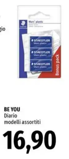 Famila Superstore BE YOU Diario modelli assortiti offerta