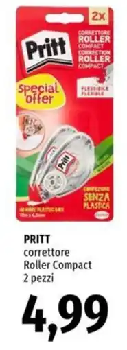 Famila Superstore PRITT correttore Roller Compact 2 pezzi offerta