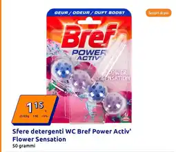Action Sfere detergenti wc bref power activ' flower sensation offerta