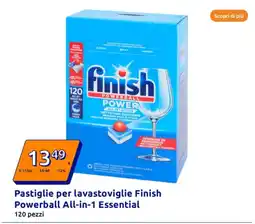 Action Pastiglie per lavastoviglie Finish Powerball All-in-1 Essential offerta
