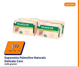Action Saponetta Palmolive Naturals Delicate Care offerta