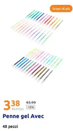 Action Penne gel Avec offerta