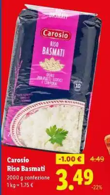 Lidl Carosio Riso Basmati offerta