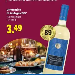 Lidl Vermentino di Sardegna DOC offerta