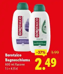 Lidl Borotalco Bagnoschiuma offerta