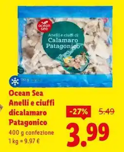 Lidl Ocean Sea Anelli e ciuffi di calamaro Patagonico offerta