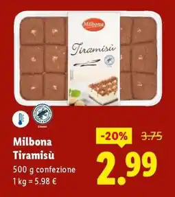 Lidl Milbona Tiramisù offerta