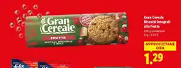 Lidl Gran Cereale Biscotti integrali alla frutta offerta