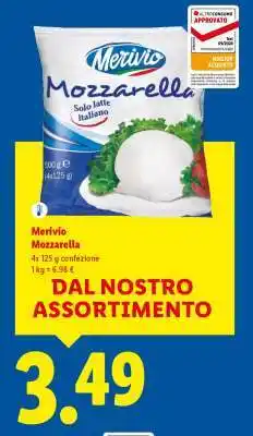 Lidl Merivio Mozzarella offerta