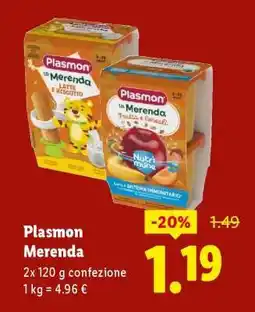 Lidl PLASMON Merenda offerta