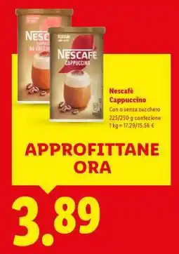 Lidl Nescafé Cappuccino offerta