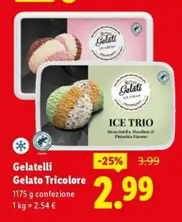 Lidl Gelatelli Gelato Tricolore offerta