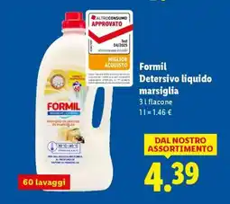 Lidl Formil Detersivo liquido marsiglia offerta