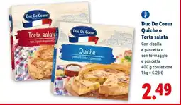 Lidl Duc De Coeur Quiche o Torta salata offerta