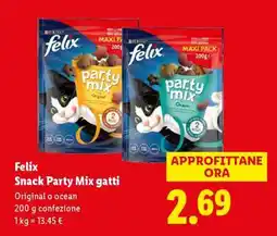 Lidl Felix Snack Party Mix gatti offerta