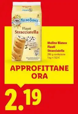 Lidl Mulino Bianco Flauti Stracciatella offerta
