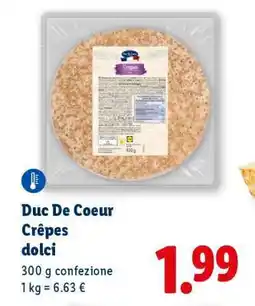Lidl Duc de Coeur Crêpes dolci offerta