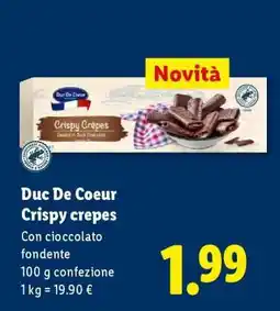 Lidl Duc De Coeur Crispy crepes offerta
