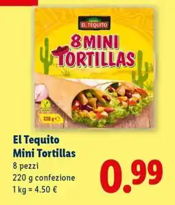 Lidl El Tequito Mini Tortillas offerta