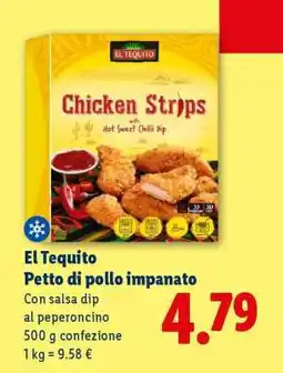 Lidl El Tequito Petto di pollo impanato offerta