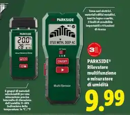 Lidl PARKSIDE Rilevatore multifunzione o misuratore di umidità offerta