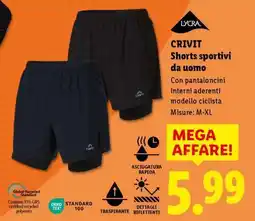 Lidl CRIVIT Shorts sportivi da uomo offerta