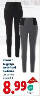 Lidl esMara Jeggings modellanti da donna offerta